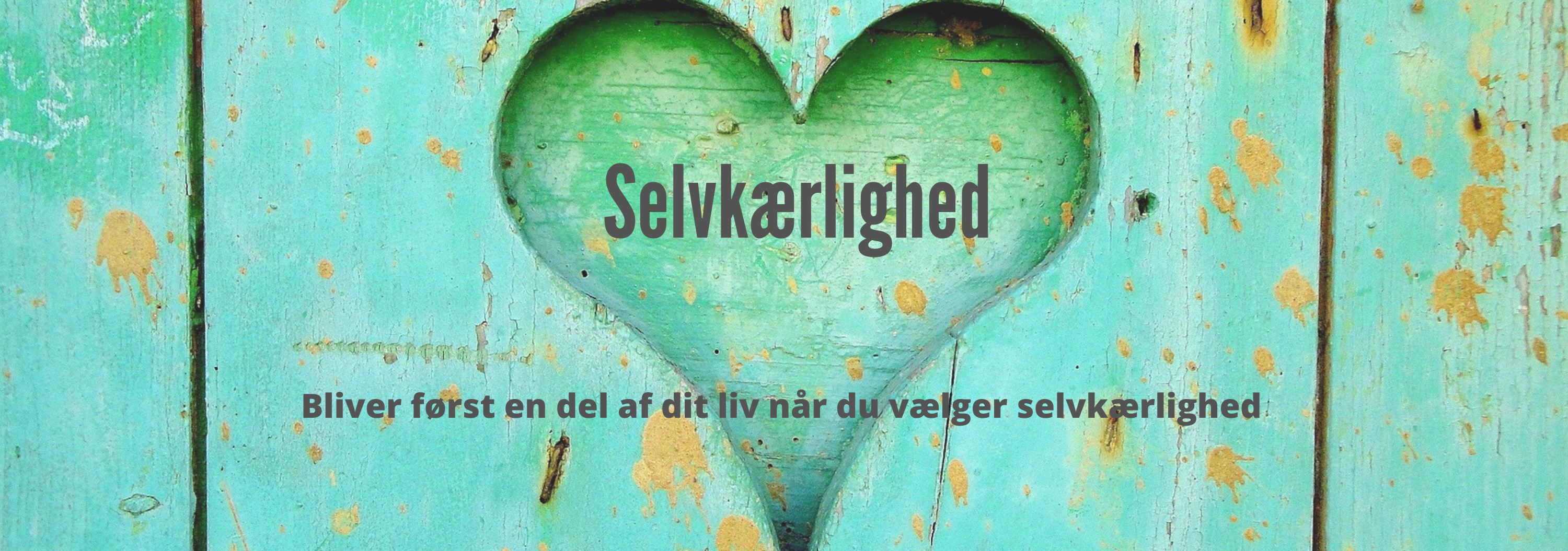 selvkærlighed bliver først en del af dig når du vælger den